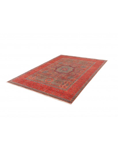 Tappeto Mamlouk Pakistan rosso azzurro 175x240