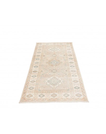 Tappeto Kazak Afghanistan bianco 84x194