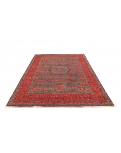 Tappeto Mamlouk Pakistan rosso azzurro 175x240