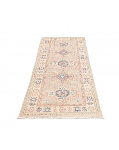 Tappeto Kazak Afghanistan bianco giallo 78x198