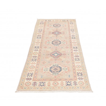 Tappeto Kazak Afghanistan bianco giallo 78x198