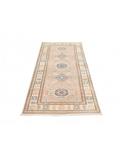 Tappeto Kazak Afghanistan bianco azzurro 86x198