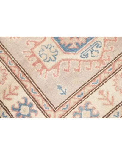 Tappeto Kazak Afghanistan bianco azzurro 86x198