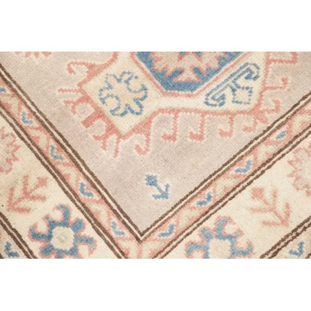Tappeto Kazak Afghanistan bianco azzurro 86x198