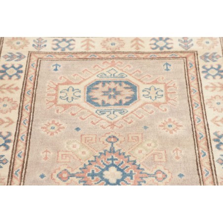 Tappeto Kazak Afghanistan bianco azzurro 86x198