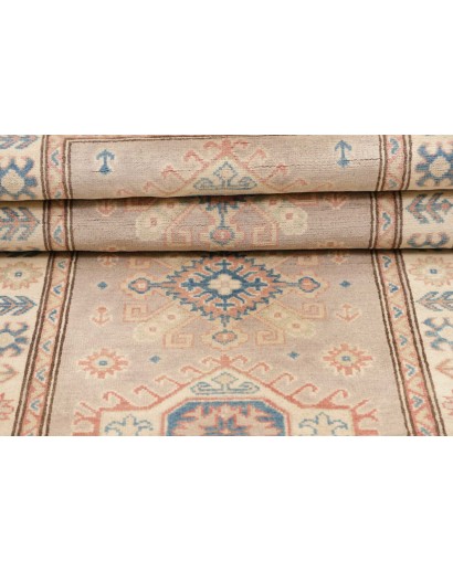 Tappeto Kazak Afghanistan bianco azzurro 86x198