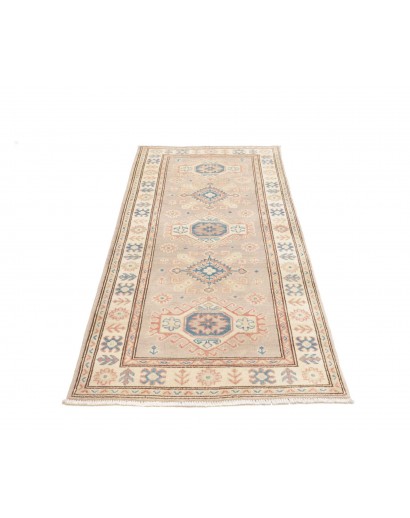 Tappeto Kazak Afghanistan bianco azzurro 86x201