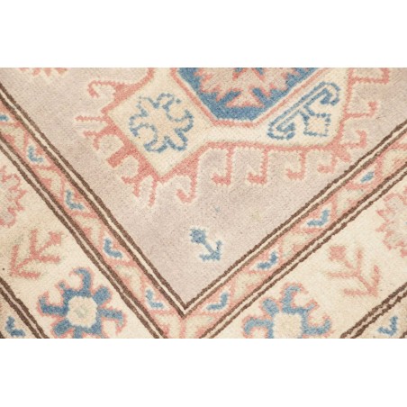 Tappeto Kazak Afghanistan bianco azzurro 86x201