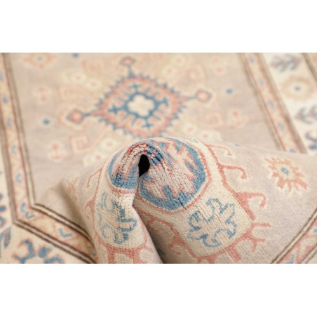 Tappeto Kazak Afghanistan bianco azzurro 86x201
