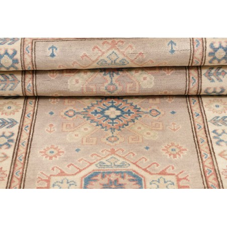 Tappeto Kazak Afghanistan bianco azzurro 86x201