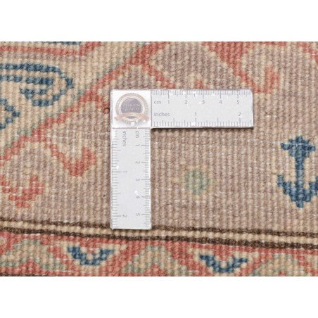Tappeto Kazak Afghanistan bianco azzurro 86x201