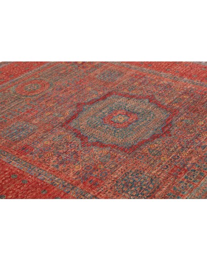 Tappeto Mamlouk Pakistan rosso azzurro 175x240