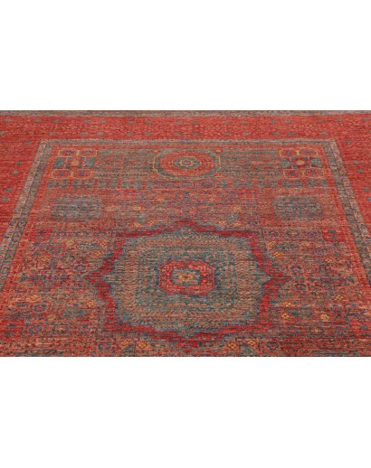 Tappeto Mamlouk Pakistan rosso azzurro 175x240