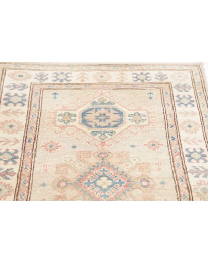 Tappeto Kazak Afghanistan bianco beige 80x197