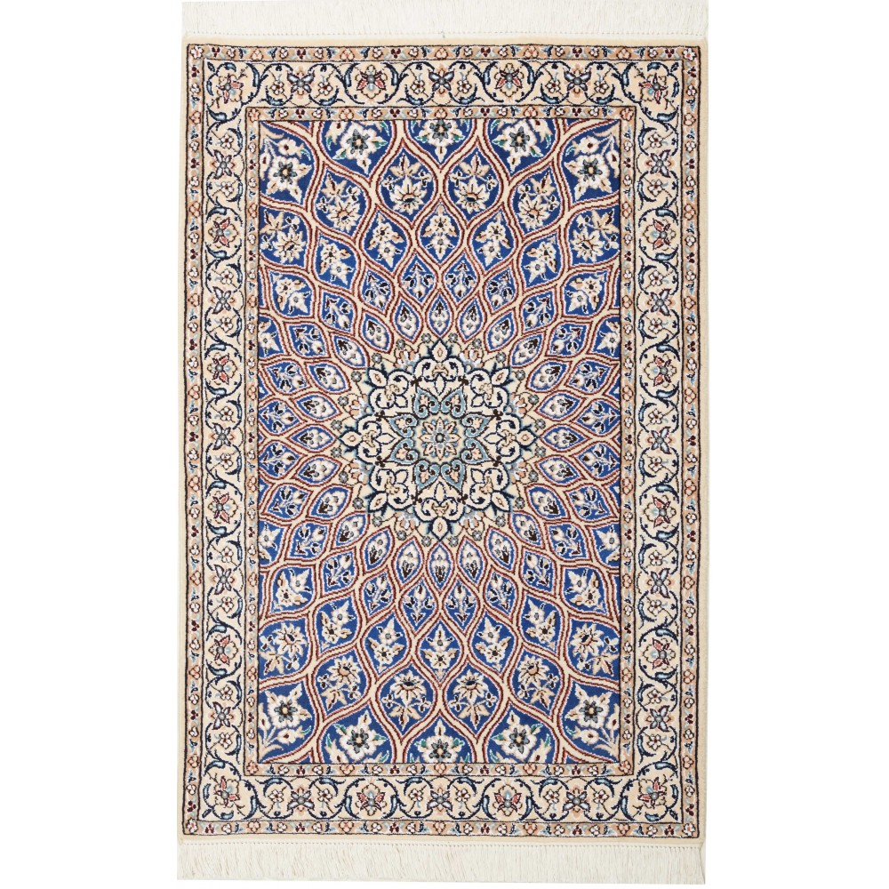 Tappeto Nain 9La Persia bianco grigio 80x121