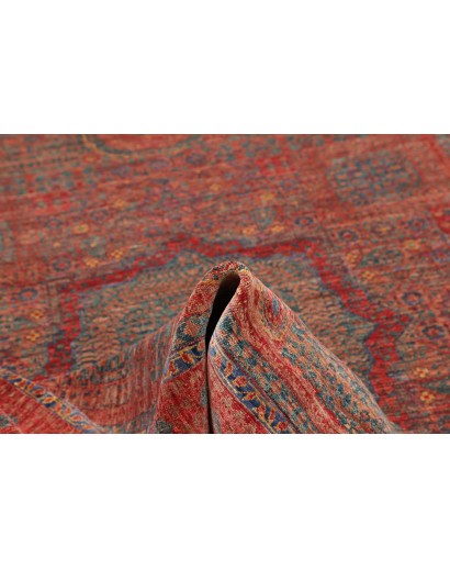 Tappeto Mamlouk Pakistan rosso azzurro 175x240
