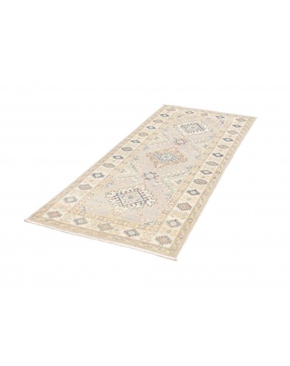 Tappeto Kazak Afghanistan bianco grigio 82x187