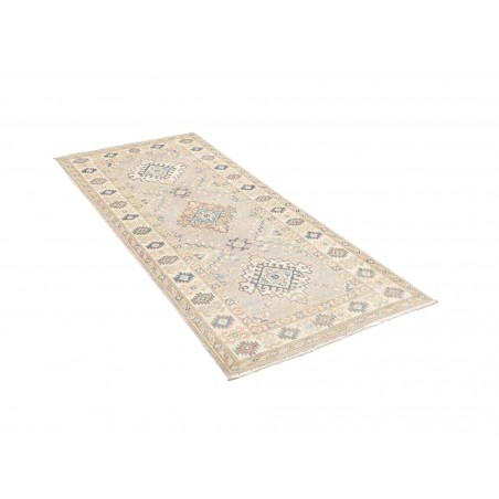 Tappeto Kazak Afghanistan bianco grigio 82x187