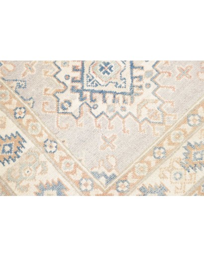 Tappeto Kazak Afghanistan bianco grigio 82x187