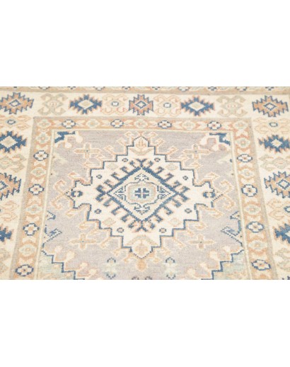 Tappeto Kazak Afghanistan bianco grigio 82x187