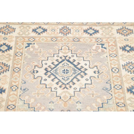 Tappeto Kazak Afghanistan bianco grigio 82x187