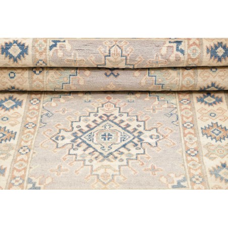 Tappeto Kazak Afghanistan bianco grigio 82x187