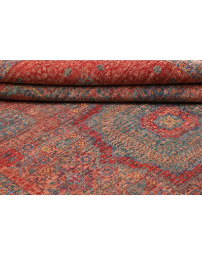 Tappeto Mamlouk Pakistan rosso azzurro 175x240