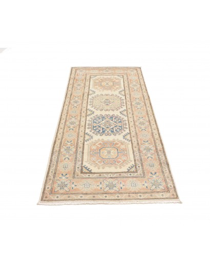 Tappeto Kazak Afghanistan giallo azzurro 85x187