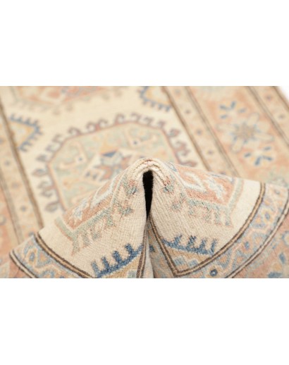Tappeto Kazak Afghanistan giallo azzurro 85x187