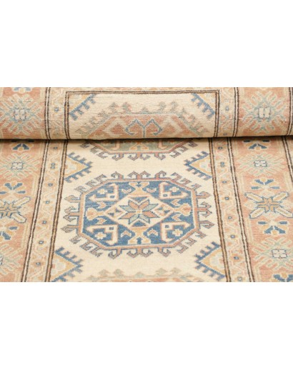 Tappeto Kazak Afghanistan giallo azzurro 85x187