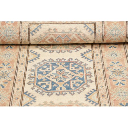Tappeto Kazak Afghanistan giallo azzurro 85x187