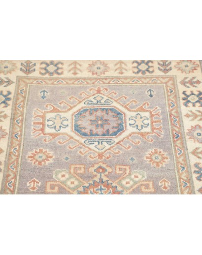 Tappeto Kazak Afghanistan bianco 83x195