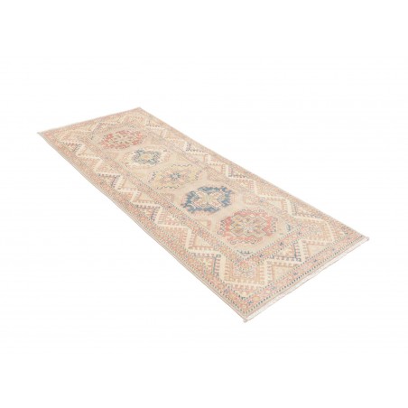 Tappeto Kazak Afghanistan bianco giallo 81x201