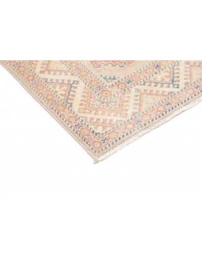 Tappeto Kazak Afghanistan bianco giallo 81x201