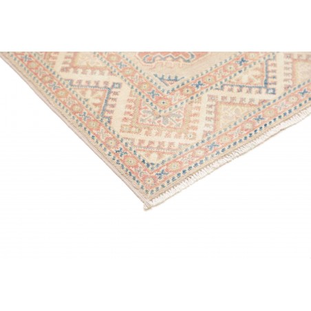 Tappeto Kazak Afghanistan bianco giallo 81x201