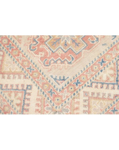 Tappeto Kazak Afghanistan bianco giallo 81x201