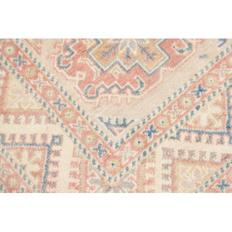 Tappeto Kazak Afghanistan bianco giallo 81x201