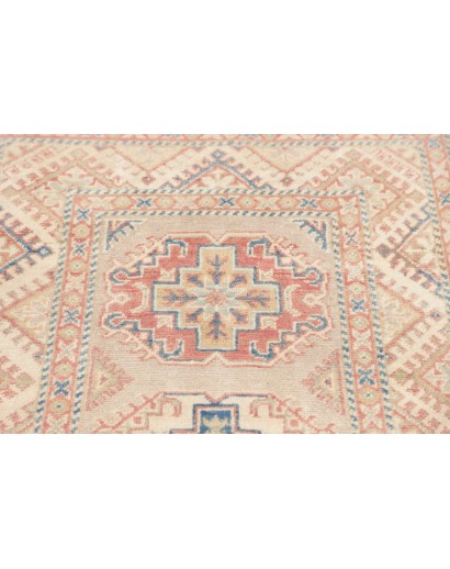 Tappeto Kazak Afghanistan bianco giallo 81x201