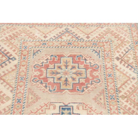 Tappeto Kazak Afghanistan bianco giallo 81x201