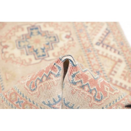Tappeto Kazak Afghanistan bianco giallo 81x201