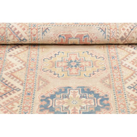Tappeto Kazak Afghanistan bianco giallo 81x201