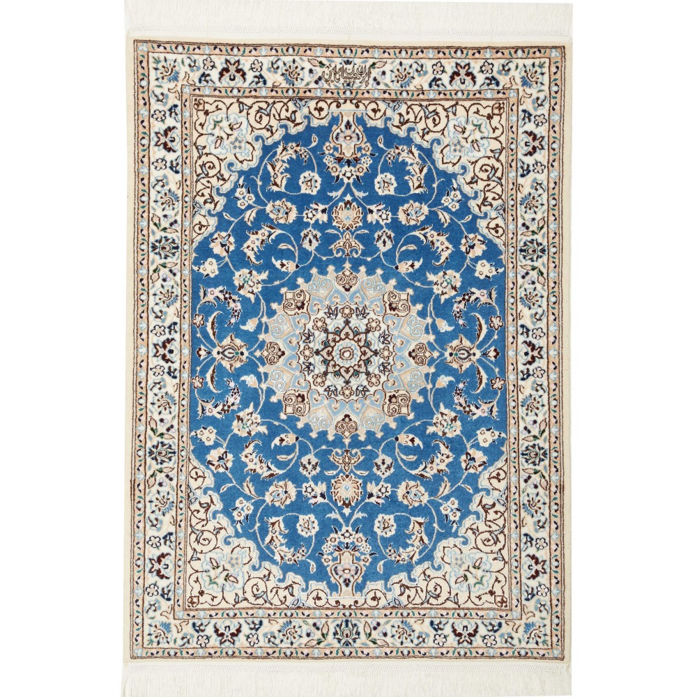Tappeto Nain 6La Persia blu 82x113 Tappeto Nain 6La Persia blu 82x113