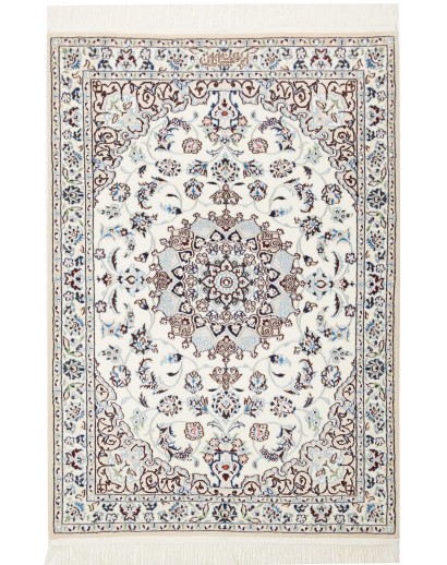 Tappeto Nain 6La Persia bianco grigio 86x123
