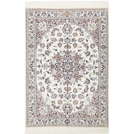 Tappeto Nain 6La Persia bianco grigio 86x123