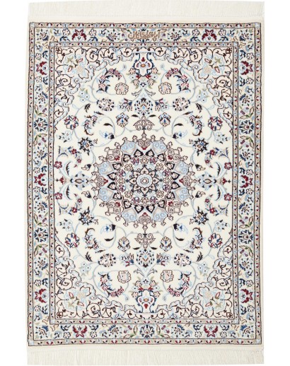 Tappeto Nain 6La Persia bianco grigio 86x120