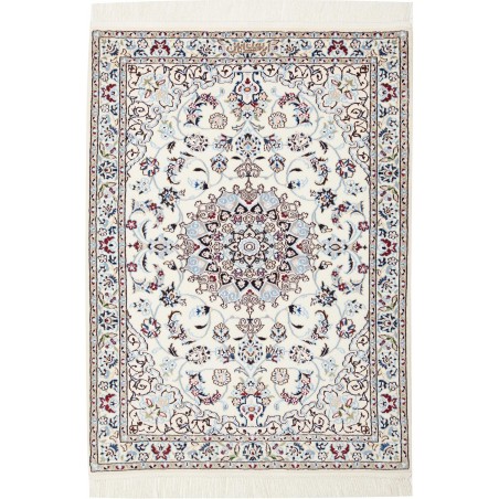 Tappeto Nain 6La Persia bianco grigio 86x120