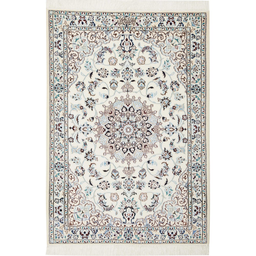 Tappeto Nain 6La Persia bianco 86x124 Tappeto Nain 6La Persia bianco 86x124