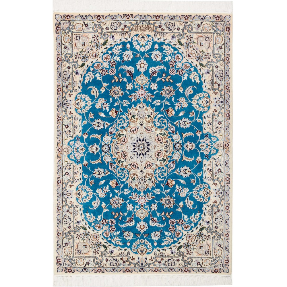Tappeto Nain 6La Persia grigio verde 83x121 Tappeto Nain 6La Persia grigio verde 83x121