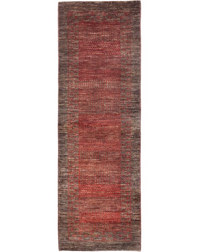 Tappeto Royal Gabbeh Pakistan marrone rosso 81x254