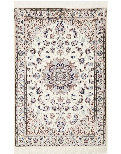 Tappeto Nain 6La Persia bianco grigio 82x120